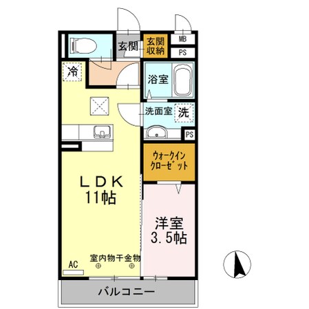 トネリコテラス２の物件間取画像